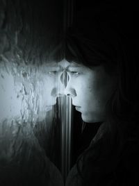 Woman looking at camera