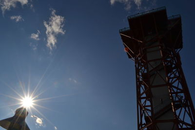 Low angle view of built structure against sky