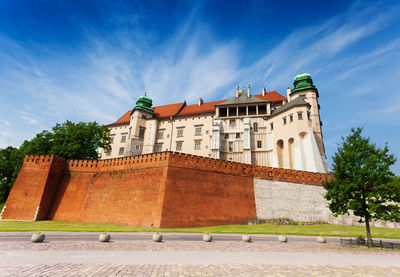 Low angle view of building against sky