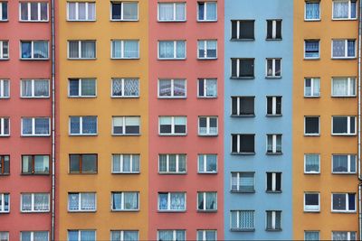 Colourful urban geometry architecture building