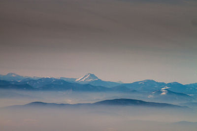 Scenic view of smoke