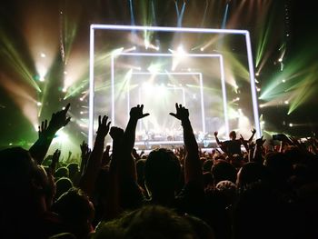 Crowd at music concert