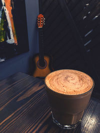 Close-up of coffee on table