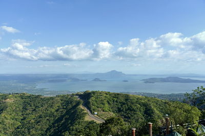 Skyline view around tagaytay city hightland at the day, philippines