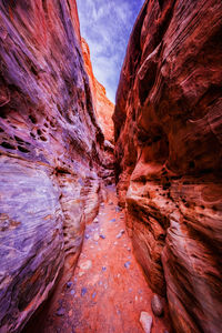 Rock formations slot canyon nevada 