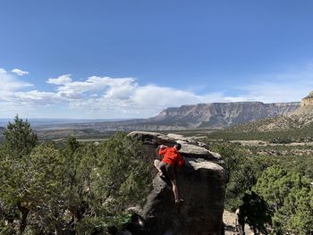 Bouldering with a view