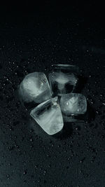 High angle view of broken glass