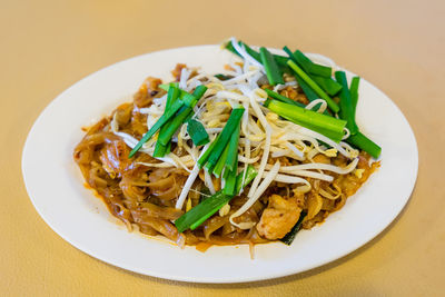 Close-up of meal served in plate