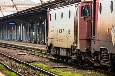 Train on railroad track