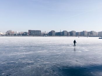 View of city in winter