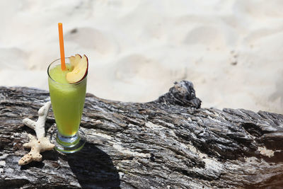 Close-up of drink on table