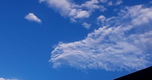 Low angle view of clouds in sky