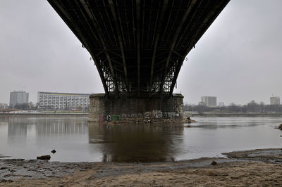 Bridge over river in city