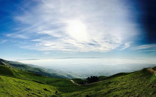 Scenic view of landscape against sky