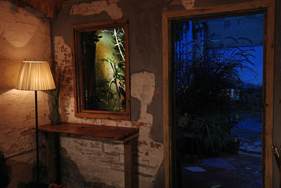Interior of abandoned house
