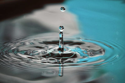 Close-up of ripped water in pond