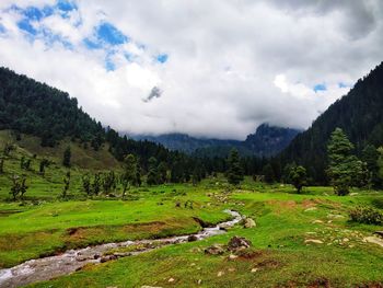 Scenic view of landscape against sky