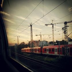 Railroad tracks against sky