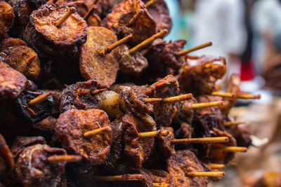 400 years old traditional street food market 