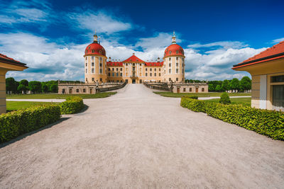 View of historic building against sky