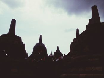 Panoramic view of historic building against sky