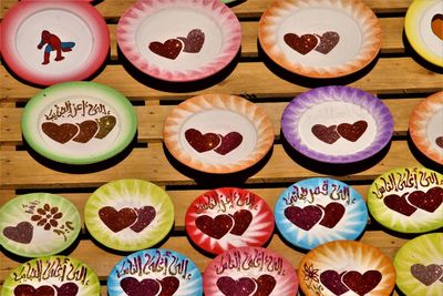 Close-up of cupcakes on table