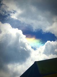 Low angle view of cloudy sky
