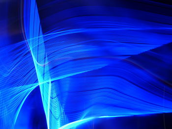 Full frame shot of blue light painting