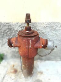 Close-up of fire hydrant