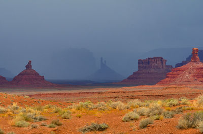 Rock formations in a desert