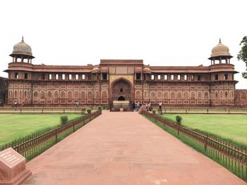 View of historic building against clear sky