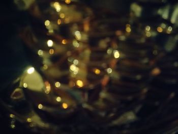 Defocused image of illuminated lights