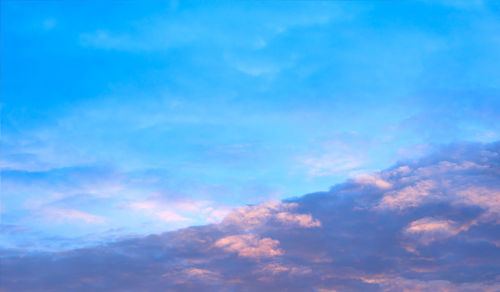 Low angle view of clouds in sky