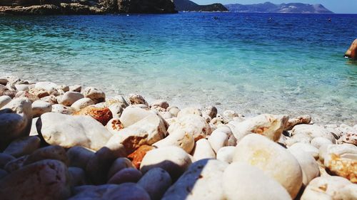 Rocks on beach