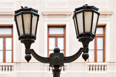 Close-up of street light