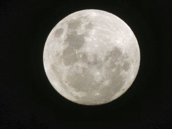 Close-up of moon against sky at night