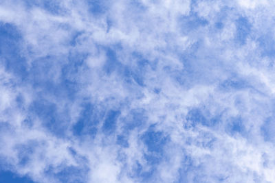 Low angle view of clouds in sky