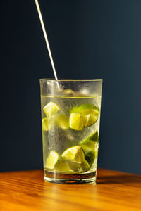 Close-up of drink on table