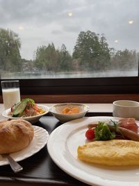 Close-up of food on table