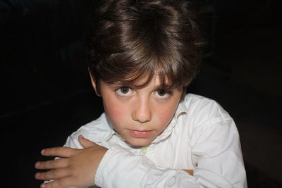 Close-up portrait of boy