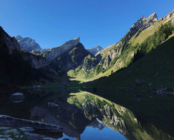 View on säntis mountain 