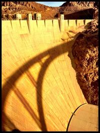 Close-up of sand on landscape