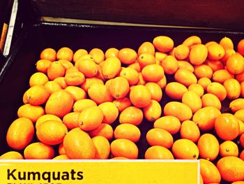 Full frame of fruits for sale at market stall