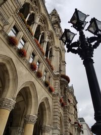 Low angle view of historical building against sky