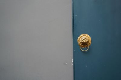 Close-up of door knocker