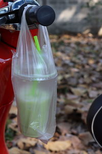 Close-up of bottle