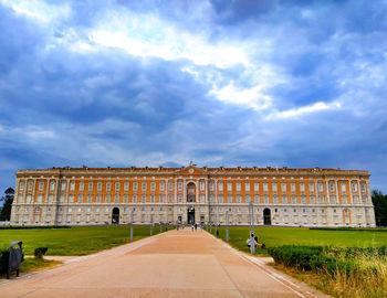 View of historical building against cloudy sky