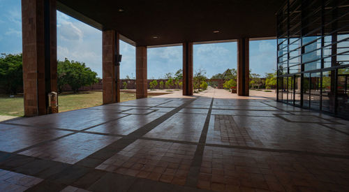 Empty corridor of building