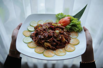 Morning breakfast of fresh vegetables