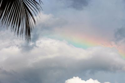 Low angle view of cloudy sky